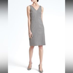 Banana Republic Luxe Brushed Twill Paneled Sheath Dress